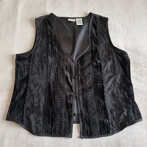 Vintage White Stag Black Vest Size XL